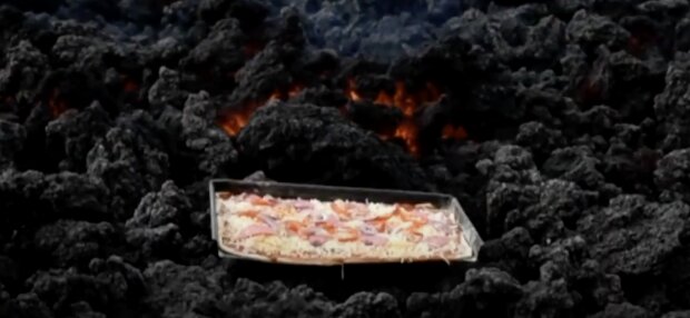 Pizza auf einem Vulkan. Quelle: Screen